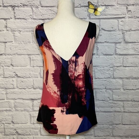 LE Chateau Abstract Viscose Crêpe Double V Size XXS - Picture 5 of 10